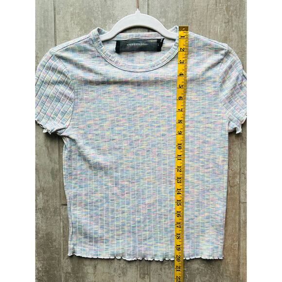 Code x Mode Purple Space Dye Stretch Boutique Designer Fitted T-Shirt NEW Tee M - Picture 6 of 12